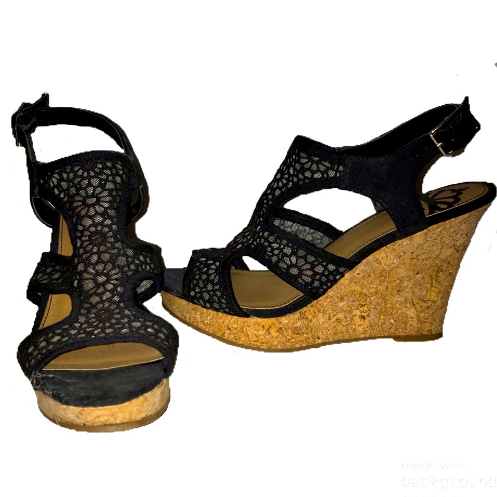 Black 7.5 wedge - Fergalicious by Fergie